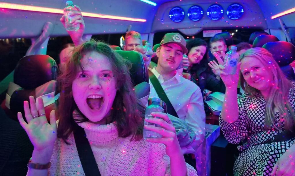 safe on a party bus