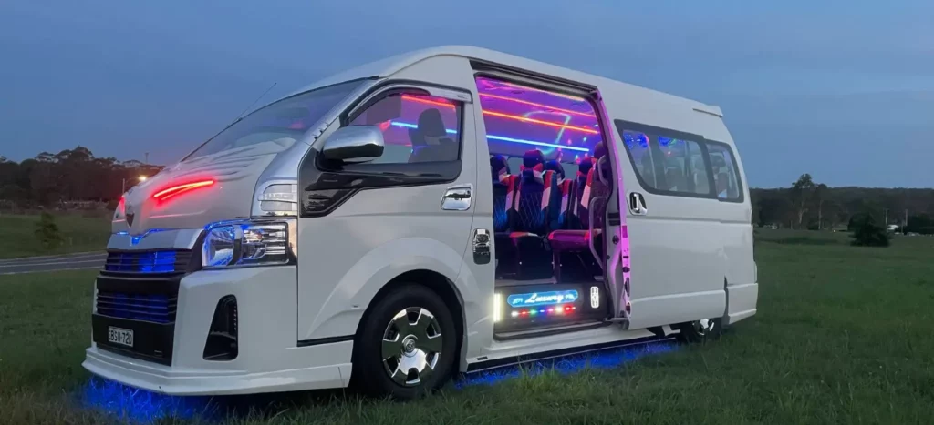 lets party mini bus for hire