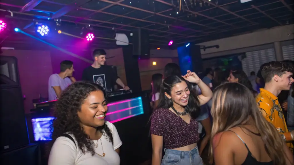 nightclub fun with party bus