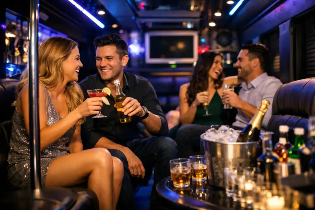 what does party bus include