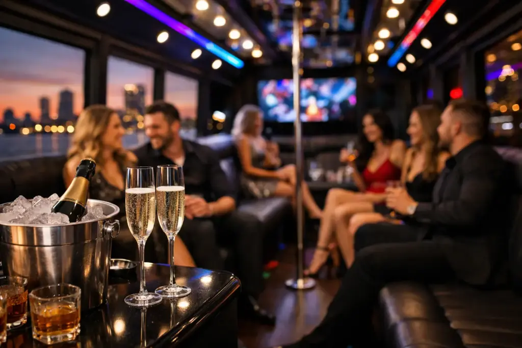 luxury party bus packages